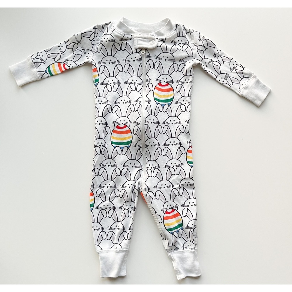 Hanna Andersson Night Night Sleeper Organic Very Bunny 3-6‎ Months - Picture 1 of 12